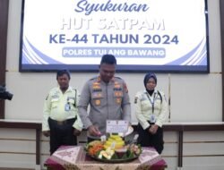 Polres Tulang Bawang Gelar Syukuran HUT Satpam Ke-44, AKBP James Sampaikan Pesan Khusus