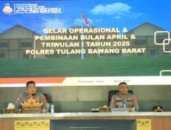 Wakapolres Tulang Bawang Barat Pimpin Langsung Pelaksanaan Gelar Operasional Bulanan Dan Anev Situasi Kamtibmas