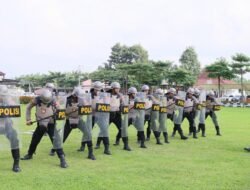 Polres Tulang Bawang Gelar Latkatpuan Dalmas Jelang Pengamanan May Day, Ini Tujuannya
