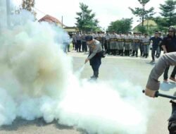 Polres Tulang Bawang Barat Gelar Latkatpuan Dalmas Jelang Hari buruh ( May Day )
