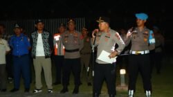 Kapolres Tulang Bawang Barat Pimpin Langsung Apel Pengamanan Malam Takbir Idul Adha 1446 H / 2025