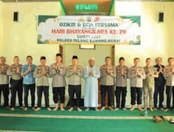 Sambut HUT ke-79 Bhayangkara, Polres Tulang Bawang Barat Gelar Doa dan Zikir Bersama