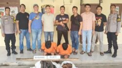 Dalam Waktu 3 Jam, Dua Pelaku Curat Dinamo Listrik Ditangkap Polsek Banjar Agung