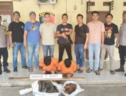 Dalam Waktu 3 Jam, Dua Pelaku Curat Dinamo Listrik Ditangkap Polsek Banjar Agung